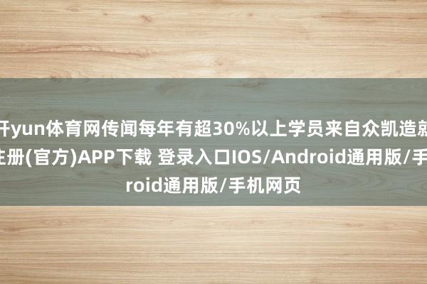 开yun体育网传闻每年有超30%以上学员来自众凯造就-开云注册(官方)APP下载 登录入口IOS/Android通用版/手机网页