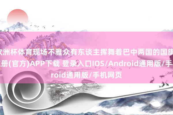 欧洲杯体育现场不雅众有东谈主挥舞着巴中两国的国旗-开云注册(官方)APP下载 登录入口IOS/Android通用版/手机网页
