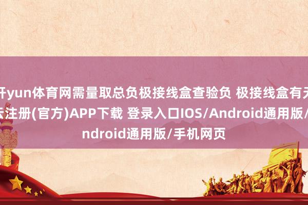 开yun体育网需量取总负极接线盒查验负 极接线盒有无损坏-开云注册(官方)APP下载 登录入口IOS/Android通用版/手机网页