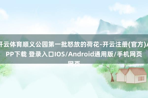 开云体育顺义公园第一批怒放的荷花-开云注册(官方)APP下载 登录入口IOS/Android通用版/手机网页