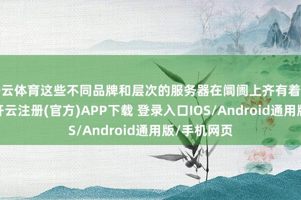 开云体育这些不同品牌和层次的服务器在阛阓上齐有着闲居的应用-开云注册(官方)APP下载 登录入口IOS/Android通用版/手机网页
